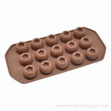 Elegant silicone dimple chocolate molds with 15 cavity